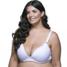 Sutiã Push-Up Plus Size Detalhe Em Renda Bruvi