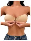 Sutiã Push Up sem alças SweatyRocks Apricot Poliamida para Mulher