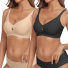 Sutiã Push Up sem fio, bralettes de cobertura total para mulheres