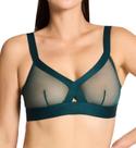 Sutiã Sem Arco Transparente e Macio DKNY Feminino, Verde Mar Escuro, P