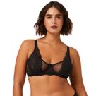 Sutiã Sem Bojo Meia Taça em Renda Plus Size Liebe Sutiã Sem Bojo Meia Taça em Renda Plus Size Liebe
