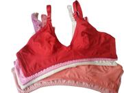 Sutia Sutiã Reforçado Kit 5 Peças Alça Larga Sustentação Soutien Feminino Lingerie