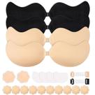 Sutiã TEAWOO 4 unidades Push Up Adesivo Sem Alças B Sutiã TEAWOO 4 unidades Push Up Adesivo Sem Alças B