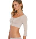 Sutiã Top Modelador Plié 50328 com Mangas