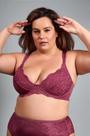 Sutiã Tradicional Sem Bojo em Tecido Duplo com Renda Plus Size - Duloren