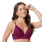 Sutiã Triângulo com Renda Marsala Zee Rucci