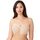Sutiã Wacoal Halo Strapless Sheer Mesh 38DD Nude Tan