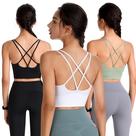 Sutiãs esportivos Evercute Cross Back com alças acolchoadas para ioga e fitness