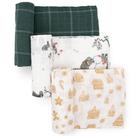 Swaddle Blanket Little Unicorn, pacote com 3 unidades, 119 x 119 cm, leve