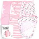 Swaddle Sleep Sack Bublo Baby 0-3 meses, pacote com 3 flores rosa