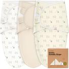 Swaddle Sleep Sacks KeaBabies Organic, 0-3 meses, pacote com 3