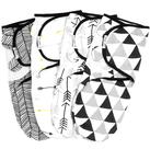 Swaddle Wrap BaeBae Goods, triângulos pretos, tamanho L