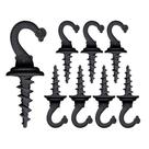 Swag Driller Hooks diplambr Heavy Duty para pendurar (8, preto)