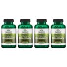 Swanson Rosemary Full Spectrum 400 mg, 90 cápsulas, suporte imunológico, pacote com 4