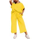 Sweatsuits Lounge Tracksuit TOPSRANI feminino plus size amarelo