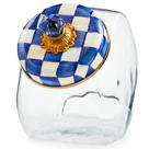 Sweets Jar MACKENZIE-CHILDS Biscoito de vidro pequeno 1,89L azul