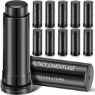 Sweetude, 12 peças de tinta facial esportiva preta para olhos de futebol