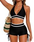 Swimsuit Adisputent Feminino, Cintura Alta, Shorts, Biquíni Swimsuit Adisputent Feminino, Cintura Alta, Shorts, Biquíni