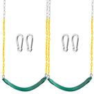 Swing Seat TURFEE, pacote com 2 unidades, verde, pesado, com corrente de 66 cm para crianças