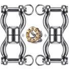 Swing Swivel SELEWARE Silent Bearing, capacidade de 1200 libras, pacote com 2 unidades