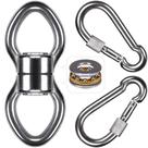 Swing Swivel SELEWARE Silent Bearing, capacidade de 540 kg com mosquetões