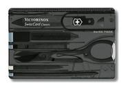 Swisscard Suiço 10 funções Victorinox Classic Preto Translúcido 0.7133.T3