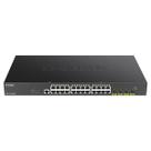 Switch 28 Portas D-Link DGS-1250-28XMP - Gerenciável - 24 Portas Gigabit PoE - 4 Portas SFP+ 10G