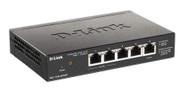 Switch D-Link alimentado por PoE gerenciado inteligente de 5 portas Gibabit