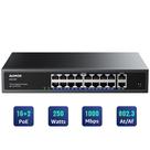 Switch Ethernet Gigabit PoE Aumox SG518P - 18 Portas, 250W