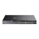 Switch Gerenciável TPLink TLSG6428XHP L3 POE 24 Portas Com 4 Slots SFP 10Gbps