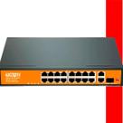 Switch Haiz 16 Portas poe+2 UpLink 1 SFP 10/100/1000PBS
