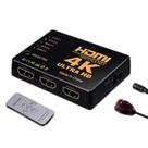 Switch Hdmi 5 X 1 Portas Distribuidor 4k Com Controle Remoto