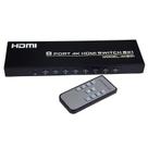 Switch HDMI 8x1 4K Com Controle Remoto Switch HDMI 8x1 4K Com Controle Remoto