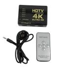 Switch Hub Hdmi 5x1 5 Entradas 1 Saída Controle Remoto 1080p