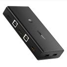 Switch kvm com 4 portas usb-a 2 portas usb-b 2 entradas hdmi e uma saida hdmi 4k ugreen cm200 - 50744