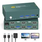 Switch KVM GREATHTEK 2 Monitores 4K 60Hz USB 3.0