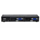 Switch KVM HUB0079 Dual Screen - 2 PCs em 2 Monitores, Teclado e Mouse - HDMI 4K e VGA Switch KVM HUB0079 Dual Screen - 2 PCs em 2 Monitores, Teclado e Mouse - HDMI 4K e VGA