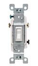 Switch Leviton 15 Amp 120V Toggle Emoldurado de 3 vias AC Quiet, pacote com 6