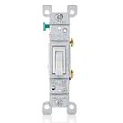 Switch Leviton 15A 120V de um pólo AC Quiet, pacote com 10 unidades, branco Switch Leviton 15A 120V de um pólo AC Quiet, pacote com 10 unidades, branco