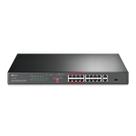 Switch Não Gerenciável C/ 16p 10/100mbps Poe+ E 2p Gigabit Tl-sl1218p Smb Switch Não Gerenciável C/ 16p 10/100mbps Poe+ E 2p Gigabit Tl-sl1218p Smb
