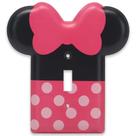 Switch Plate Disney Minnie Mouse Metal para quarto infantil