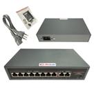 Switch PoE AltaLan Com 8 Portas + 2 Portas Up Link Gigabit 1000Mbps
