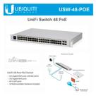 Switch PoE de Camada 2 com 48 Portas RJ-45, incluindo 32 portas PoE+ e 4 portas SFP de 1 Giga USW-48-PoE-BR