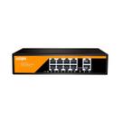 Switch Poe Haiz Ativo 8 Portas Gigabit + 2 Uplink Bivolt