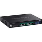 Switch TRENDnet TPE-3102WS PoE+ inteligente Web de 10 portas e vários Gig