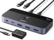 Switch USB UGREEN - Compartilhe 4 Portas USB 3.2 entre 2 Computadores