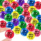 Syhood Jesus Loves You Bouncy Balls 3,2 cm de borracha 100 unidades