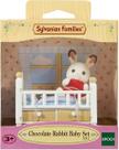 Sylvanian Families Bebê Coelho Chocolate e Cama