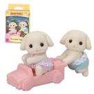 Sylvanian Families Coleção Passeio Dos Bebês Gêmeos, Original Epoch, Presente Crianças +3 Anos