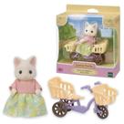 Sylvanian Families Conjunto Passeio De Bicicleta Mamãe Gato